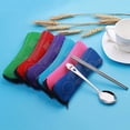 thumbnail image 1 of 1/5/9 Pack Tablewares Bags - Washable Bone Tableware Bag with Zipper Fabric Utensil Cases Portable Traveling Meal Fork Spoon Storage Bags for Camping Picnic Office School Lunch (Without Dinnerware), 1 of 8