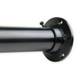 thumbnail image 1 of 1.5" Adjustable Closet Rod 28-48 inch and Socket Set - Black, 1 of 3