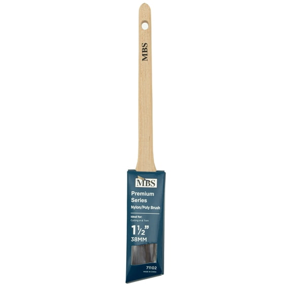 1.5" Angle Brush, Premium Series, Wood Handle
