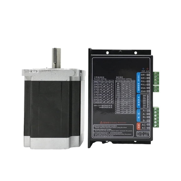 1-5 Axis Nema34 Stepper Motor Drive Power Kit 4.5/8.5/12NM 86mm 2PH 6A 14mm Shaft Motor for CNC Router Single Axis Robotic Arm ,Easy to Use - 1 AXIS DRIVE KIT_12NM