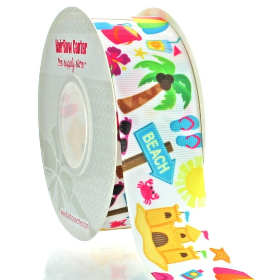 1.5" Beach Party Grosgrain Ribbon 100 Yard