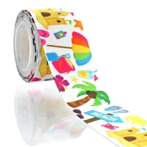 1.5" Beach Party Grosgrain Ribbon 5 Yard