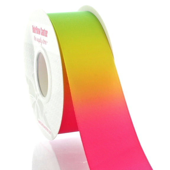 1.5" Bright Pastel Ombre Grosgrain Ribbon 100yd