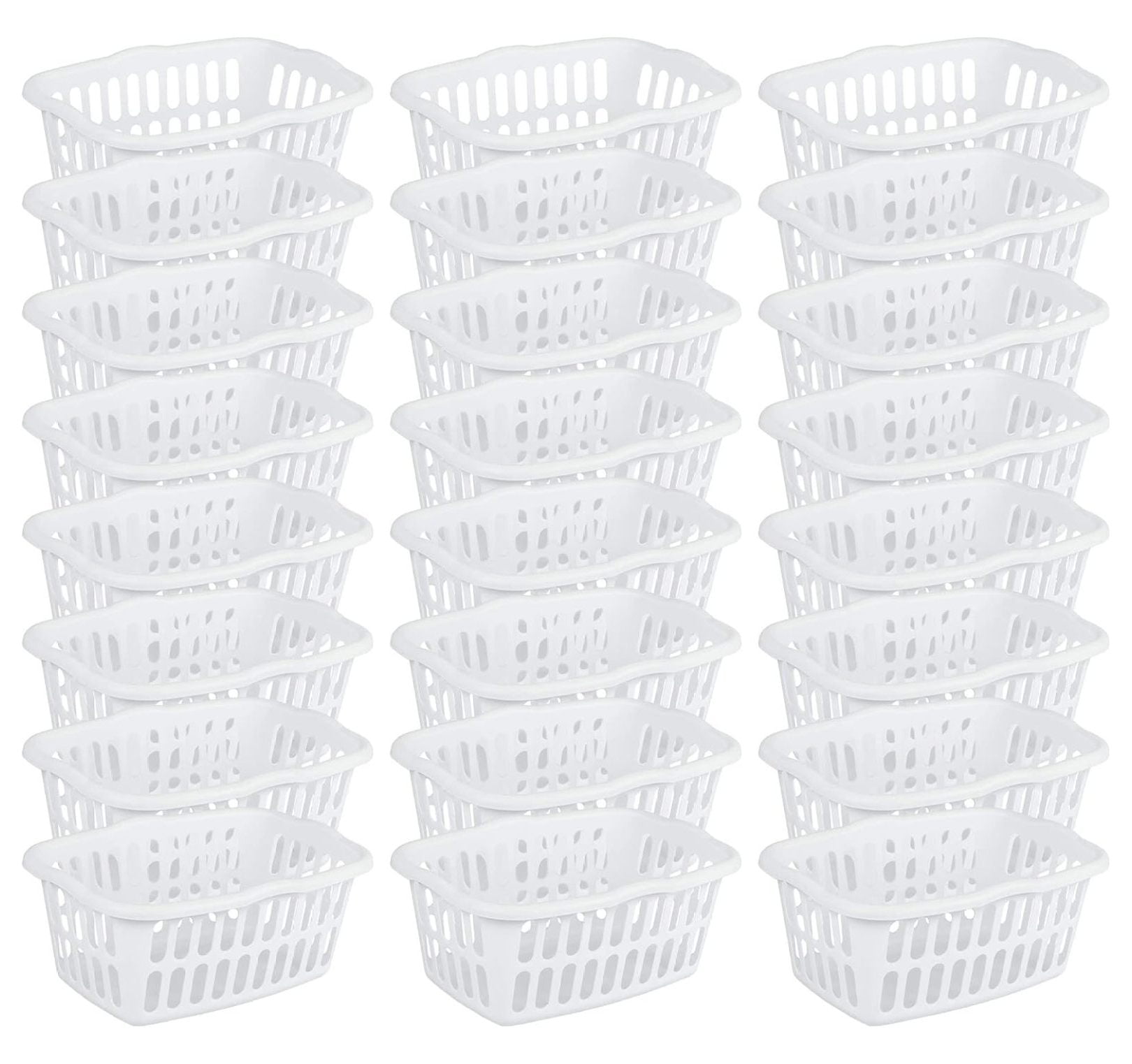 1.5 Bushel Rectangular Laundry Basket, Plastic, Classic Design for