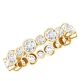 thumbnail image 1 of Rosec Jewels Certified Moissanite Eternity Ring for Women - Wedding Anniversary Ring - D-VS1 Quality - with Jewelry Box, 14K Yellow Gold, US 10.50, 1 of 9