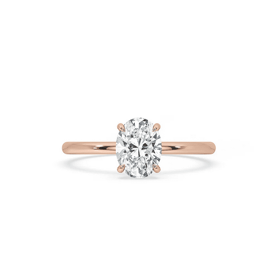 1.5 CT Oval Cut Lab Grown Wedding Ring, Solitaire Engagement Ring, Anniversary Ring Lab Grown Diamond Engagement Ring Oval Solitaire Ring