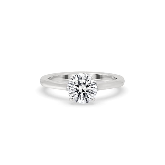 1.5 CT Round Cut Diamond Cathedral Setting Ring In White Gold, Lab Grown Diamond Wedding Ring, Anniversary Ring for women, Gift for her