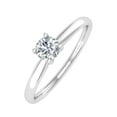 thumbnail image 1 of 1/5 Carat 4-Prong Set Diamond Solitaire Engagement Ring Band in 14K White Gold (Ring Size 7.25), 1 of 4