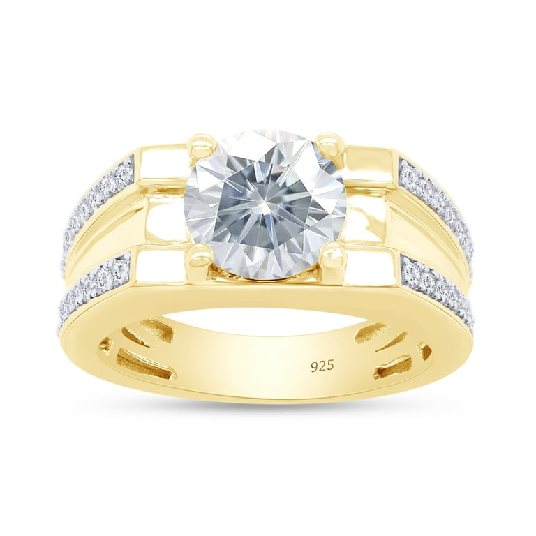 Carat Round Cut Moissanite Lab Created Diamond