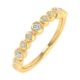 thumbnail image 1 of 1/5 Carat Bezel Set Diamond Wedding Band Ring in 14K Yellow Gold (Ring Size 7.75) (I1-I2 Clarity), 1 of 7