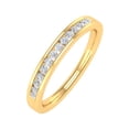 thumbnail image 1 of 1/5 Carat Channel Set Diamond Wedding Band Ring in 14K Yellow Gold (Ring Size 11) (I1-I2 Clarity), 1 of 4