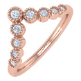 thumbnail image 1 of 1/5 Carat Diamond Anniversary Ring Enhancer for Women in 14K Rose Gold(Ring Size 9.5) (SI1-SI2 Clarity) - IGI Certified, 1 of 7