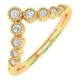 thumbnail image 1 of 1/5 Carat Diamond Anniversary Ring Enhancer for Women in 14K Yellow Gold(Ring Size 10.75) (SI1-SI2 Clarity) - IGI Certified, 1 of 7