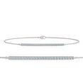 thumbnail image 1 of 1/5 Carat Diamond Bracelet with Chain in 10K White Gold (7.5 Inch), 1 of 1