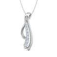 thumbnail image 1 of 1/5 Carat Diamond Journey Pendant Necklace in 14K White Gold (Silver Chain Included) (SI1-SI2 Clarity), 1 of 3