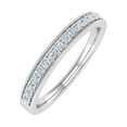 thumbnail image 1 of 1/5 Carat Diamond Vintage Wedding Band Ring in 10K White Gold (Ring Size 4.5), 1 of 6