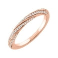 thumbnail image 1 of 1/5 Carat Diamond Wedding Band Ring in 14K Rose Gold(Ring Size 8.75) - IGI Certified, 1 of 1