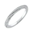 thumbnail image 1 of 1/5 Carat Diamond Wedding Band Ring in 14K White Gold( Ring Size 6.5) - IGI Certified, 1 of 1