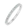 thumbnail image 1 of 1/5 Carat Prong Set Diamond Wedding Band Ring in 14K White Gold (Ring Size 5) (I1-I2 Clarity), 1 of 4