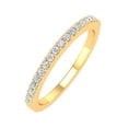 thumbnail image 1 of 1/5 Carat Prong Set Diamond Wedding Band Ring in 14K Yellow Gold (Ring Size 4.5) (I1-I2 Clarity), 1 of 5
