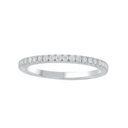 Brilliance Fine Jewelry 1/5 Carat SI2, H-I Lab Grown Diamond Women Wedding Band Sterling Silver
