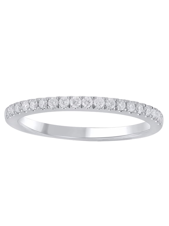 1/5 Carat (SI2, H-I) Lab Grown Diamond Women Wedding Band Sterling Silver
