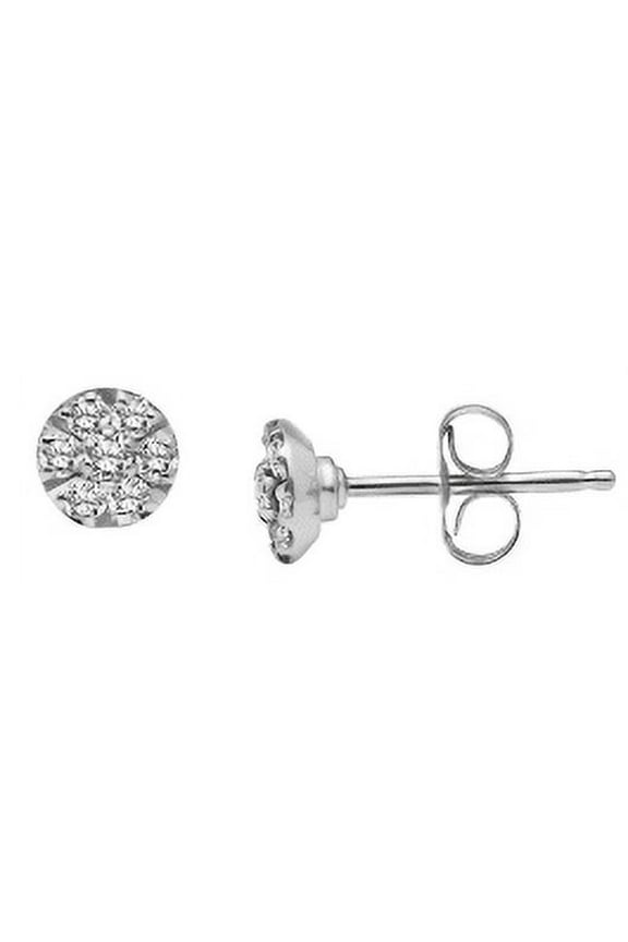 1/5 Carat T.W. Diamond 10kt White Gold Earrings
