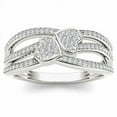 thumbnail image 1 of 1/5 Carat T.W. Diamond 10kt White Gold Heart Fashion Ring, 1 of 4
