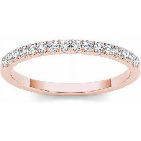 1/5 Carat T.W. Diamond 14kt Rose Gold Wedding Band