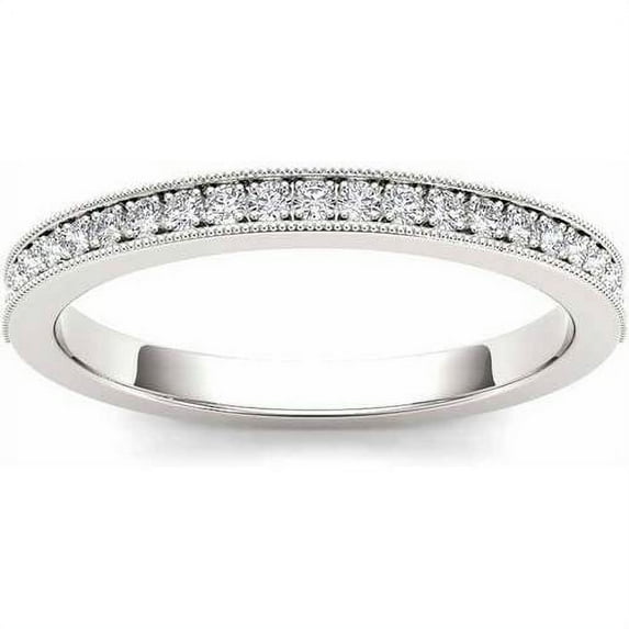 1/5 Carat T.W. Diamond 14kt White Gold Wedding Band