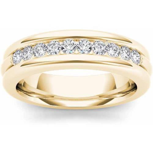 1/5 Carat T.W. Diamond 14kt Yellow Gold Wedding Band