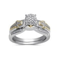 thumbnail image 1 of 1/5 Carat T.W. Diamond 18kt Yellow Gold over Silver Bridal Set, 1 of 2