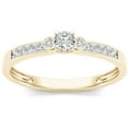 thumbnail image 1 of 1/5 Carat T.W. Diamond Three-Stone 10kt Yellow Gold Engagement Ring, 1 of 1