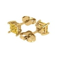 thumbnail image 1 of 1.5 Ct Princess Cut Studs Yellow Natural Citrine 18K Yellow Solid Solid Gold Everyday Dainty Earrings Push Back, 1 of 7