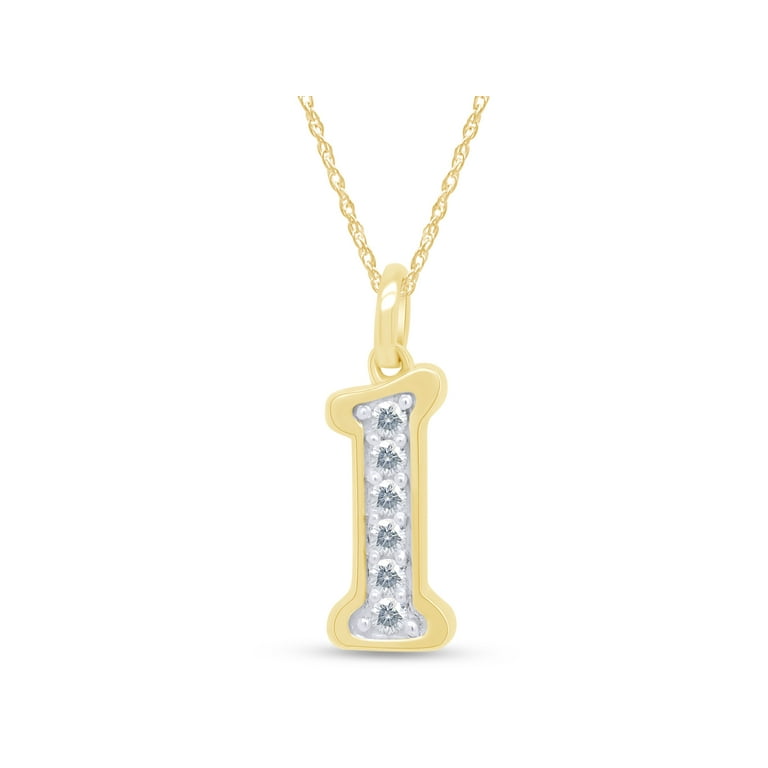 3Ct Lab Created Diamond Men Customize a Letter Pendant 14k Yellow Gold  Plated