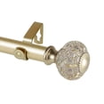 thumbnail image 1 of Tilia Curtain Rod 3/4 inch dia. 48-84" - Black, 1 of 3