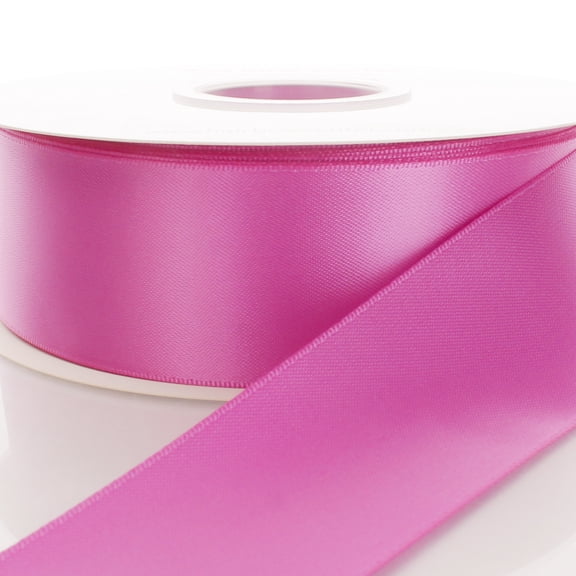 1.5" Double Faced Satin Ribbon 183 Wild Berry 5 Yard