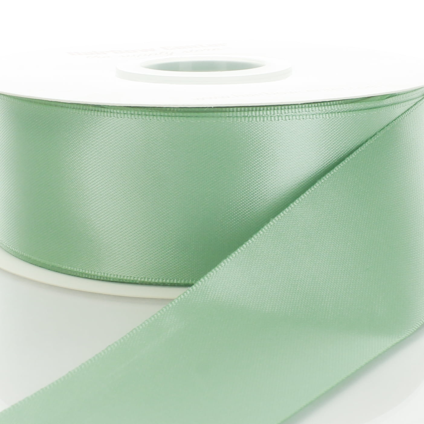1.5" Double Faced Satin Ribbon 564 Sage Green 50 Yard