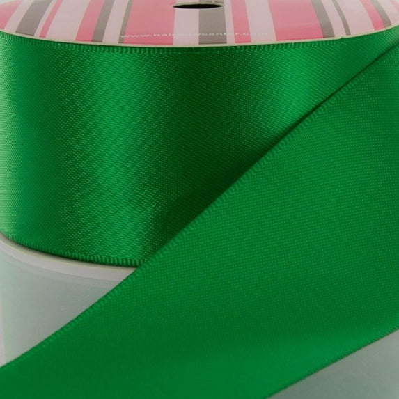 1.5" Emerald Double Face Satin Ribbon 50 yard Reel