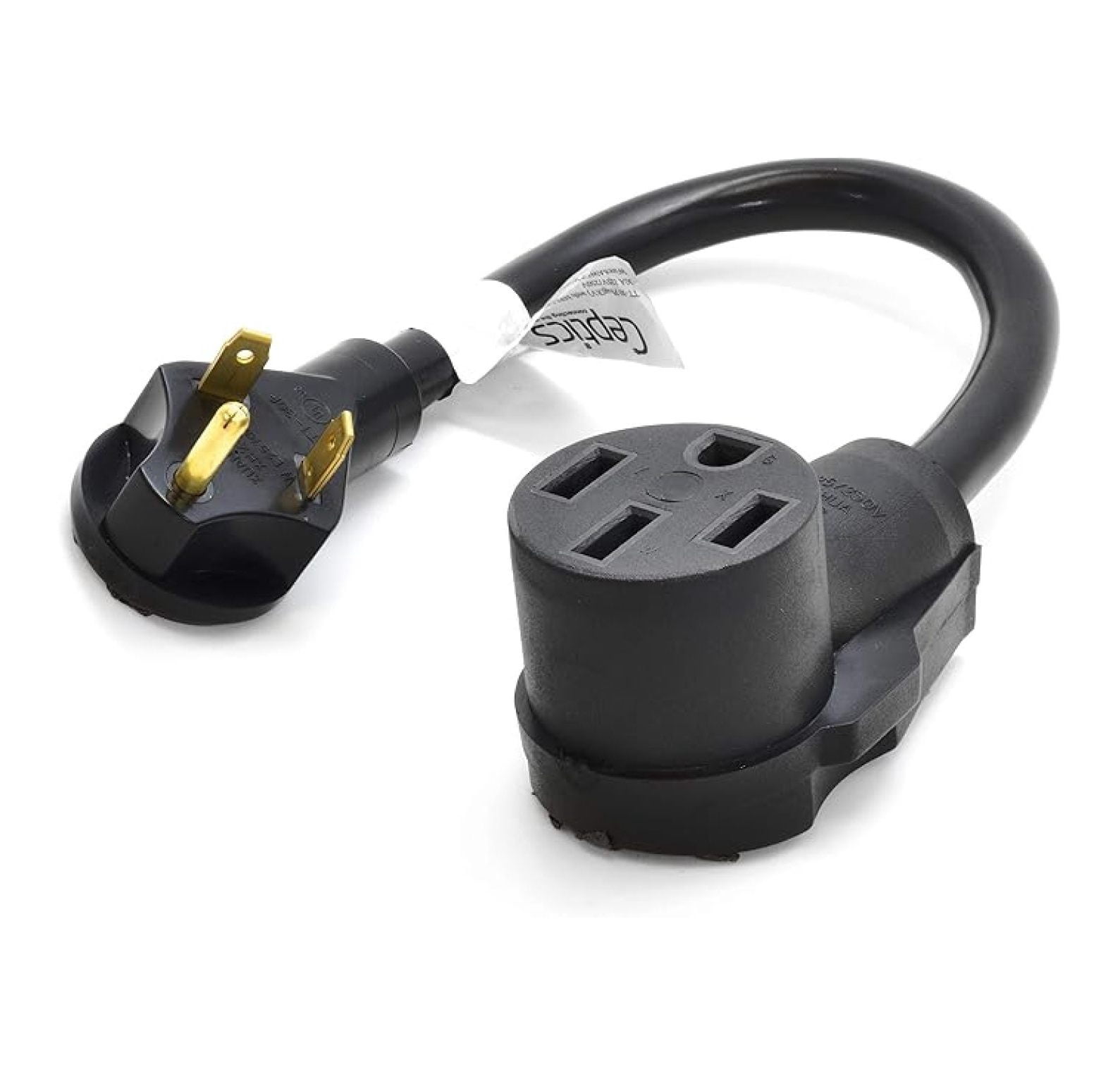 1.5 Ft 30-Amp RV Generator Power Cord TT-30 to L14-50 | 3-Prong Plug | 30A to 50A, 125/250V