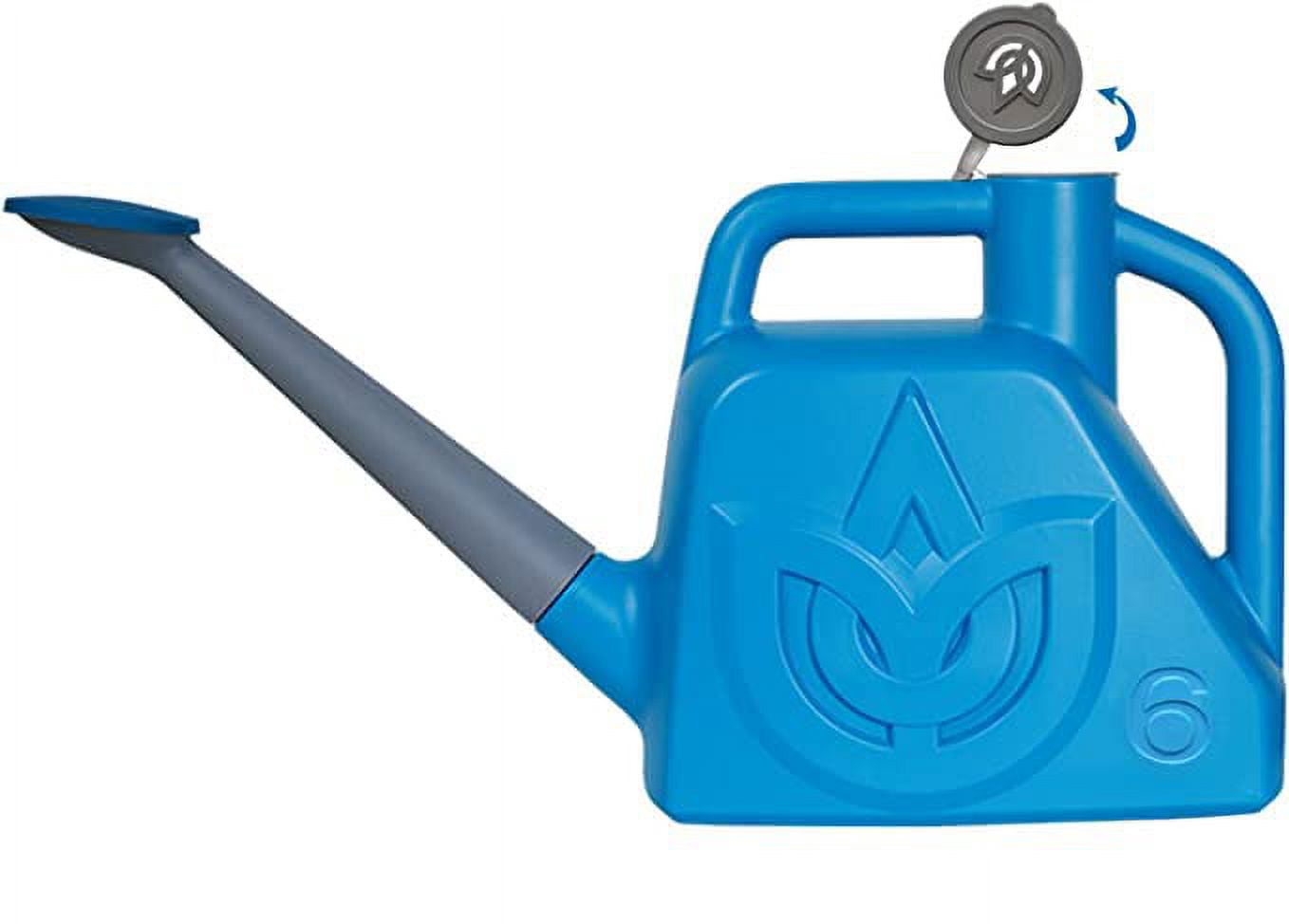 1.5 Gallon Green Watering Can Outdoor Garden Flower Plant, Lightweight 6 L Water Cans with Detachable Nozzle Watering Pot for Office House Garden