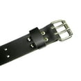 thumbnail image 1 of 1.5" Genuine Oiled Buffalo Leather Belts 2-Prong Double Holes Black (32), 1 of 4
