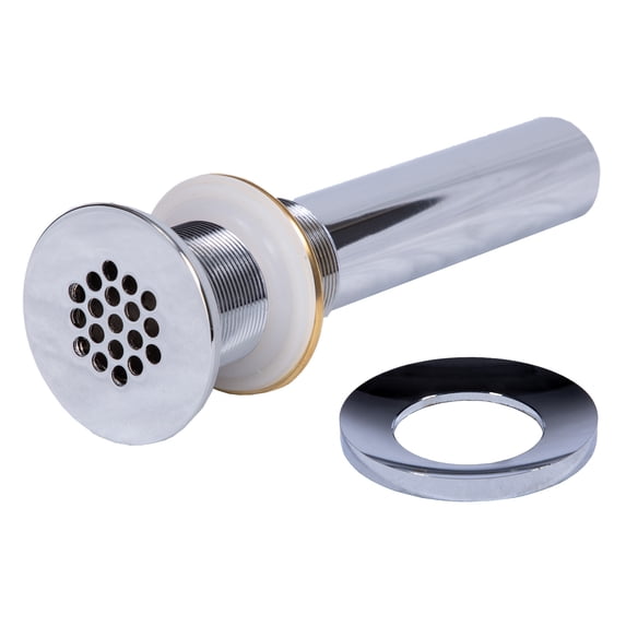 1.5" Grid Drain and Mounting Ring - Chrome