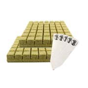 1.5" Grodan Rockwool A-OK Seed Starter Plugs, 2 Sheets of 49 98 Plugs Total + 5 THCity Stakes
