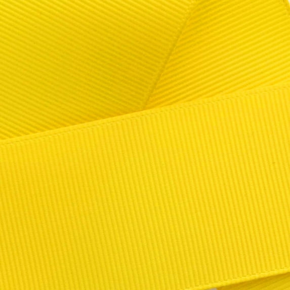1.5" Grosgrain Ribbon Solid 645 Yellow 10yd