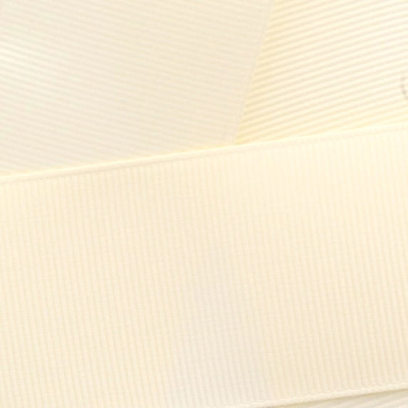 1.5" Grosgrain Ribbon Solid 815 Cream 50yd