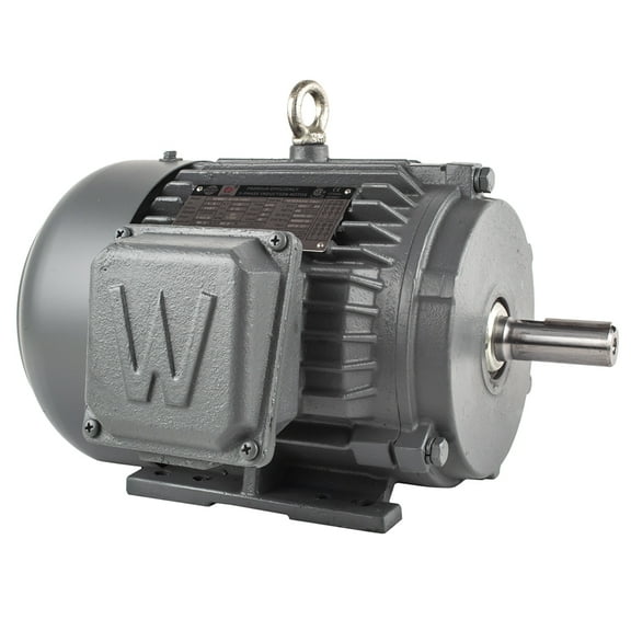 1.5 HP 3 Ph Electric Motor 1800 RPM 145T Frame TEFC 230/460V Premium Efficiency PEWWE1.5-18-145T
