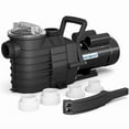 thumbnail image 1 of 1.5 HP Pool Pump Inground, 6340 GPH, 115/208-230V, Self Primming In/Above Ground Pool Pump, Low Noise Swimming Pool Pump with 2/1.5" Fittings, 1 of 8