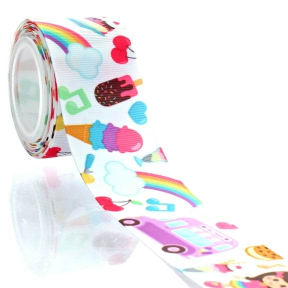 1.5" Ice-Cream Truck Grosgrain Ribbon 5 Yard