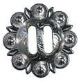 thumbnail image 1 of 1.5 In Slotted Bright Silver Berry Saddle Headstall Tack Cowgirl Hilason, 1 of 4